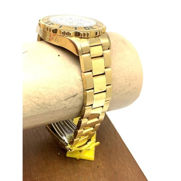 Invicta Women's Watch 17698 Angel Quartz Mother of Pearl Dial Gold Steel 38mm - Picture 13 of 15